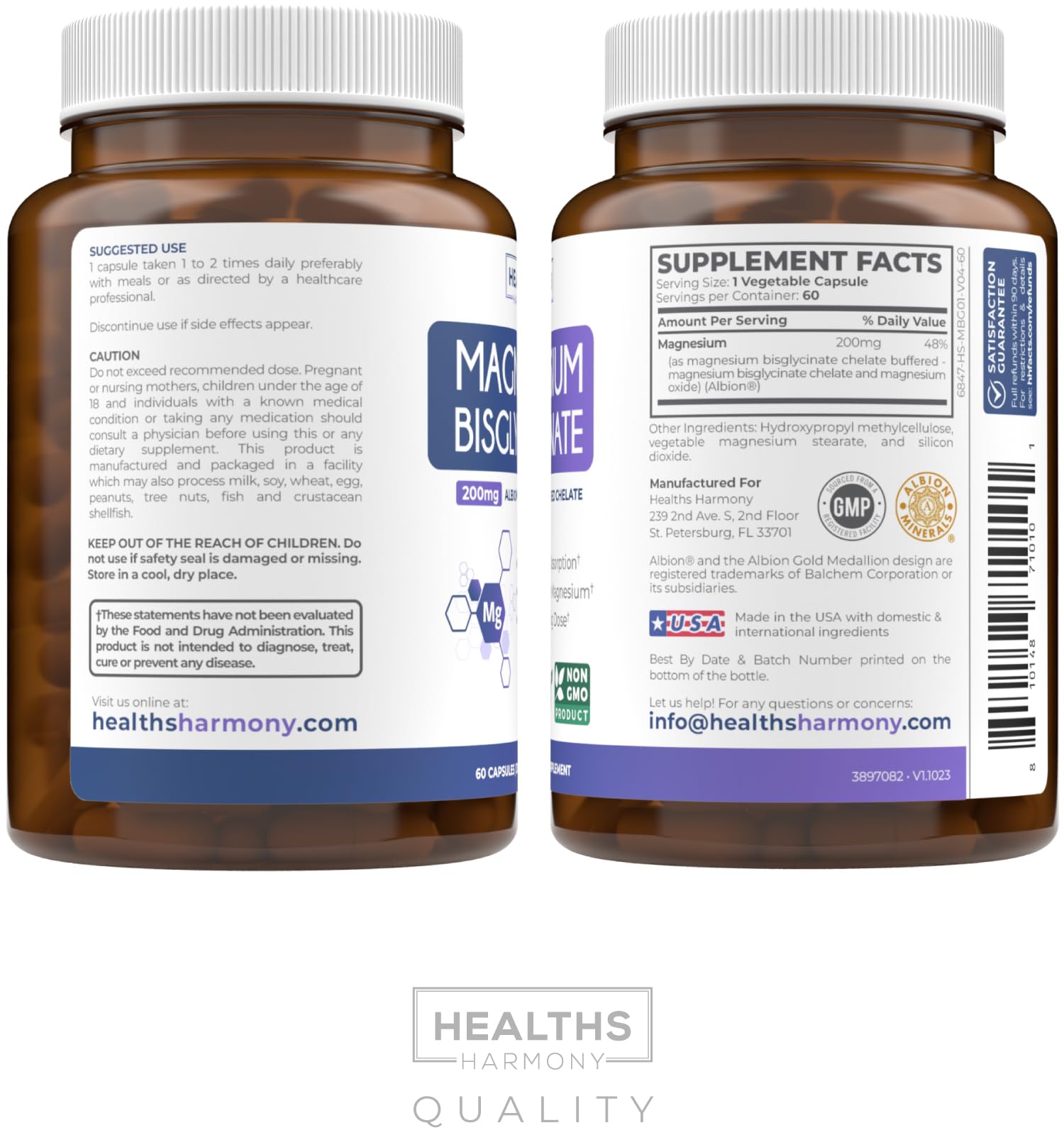 Healths Harmony relaxing routine image with capsules for calm support.