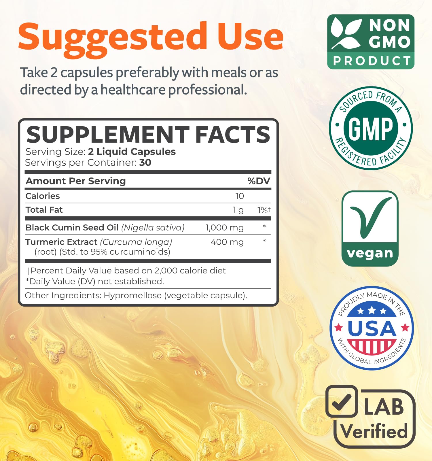 Healths Harmony USA-made cgmp-labs badge on packaging