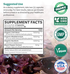 Healths Harmony USA-made facility label emphasizing quality and purity.