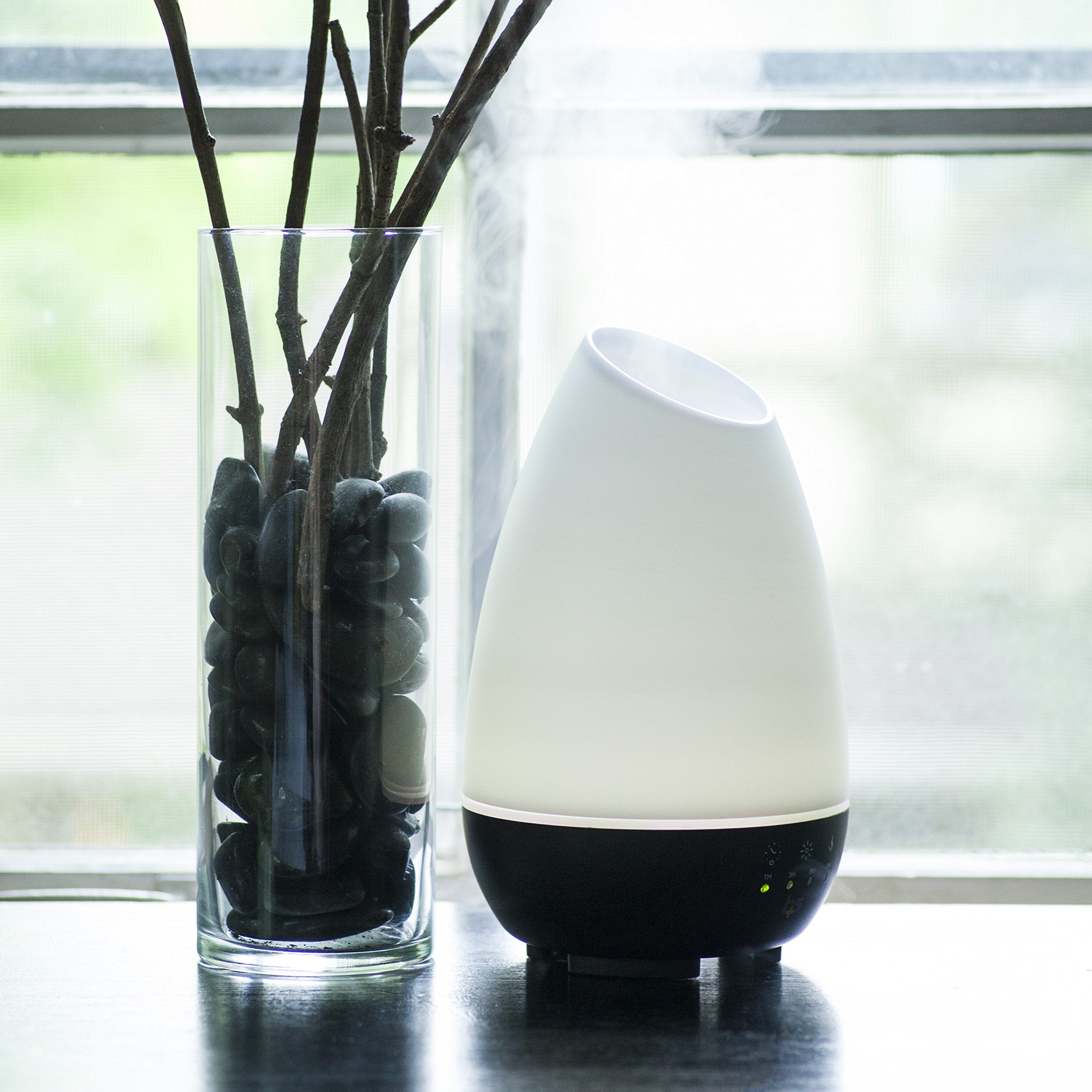 HealthSmart diffuser doubles as a cool mist humidifier for improved air comfort.