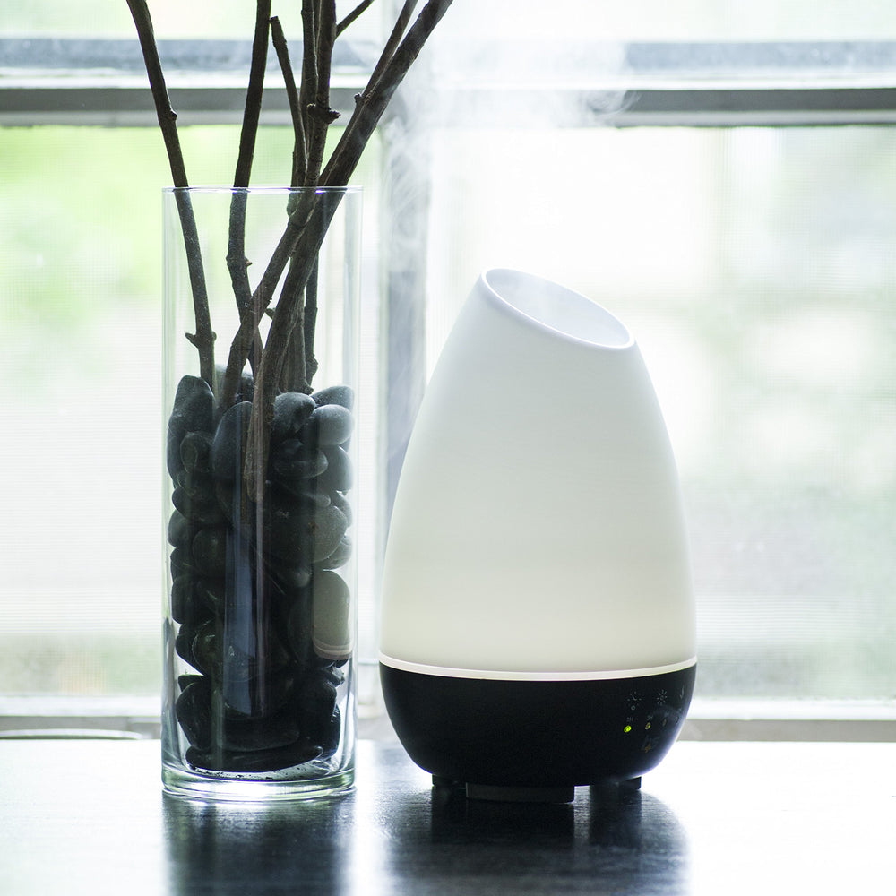 HealthSmart diffuser doubles as a cool mist humidifier for improved air comfort.