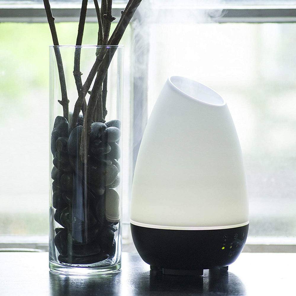 HealthSmart diffuser setup in a living room ideal for large spaces.