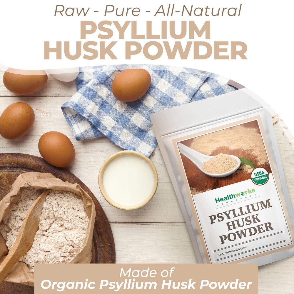 Psyllium dissolves in water to create a smooth, drinkable texture.