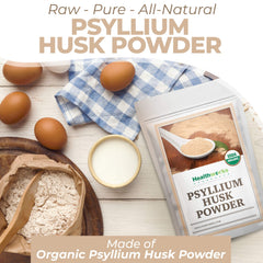 Psyllium dissolves in water to create a smooth, drinkable texture.