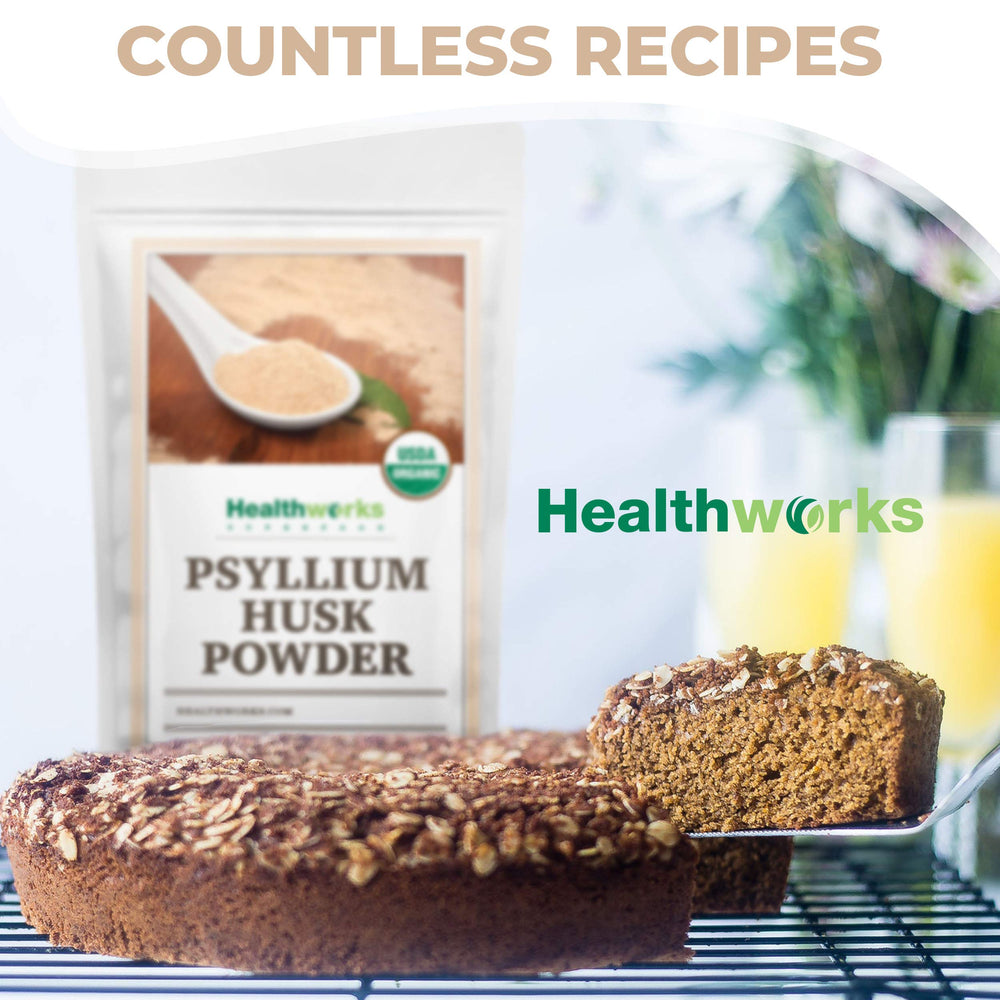 Healthworks Psyllium Husk Powder origin India emphasizes sustainable farming sources
