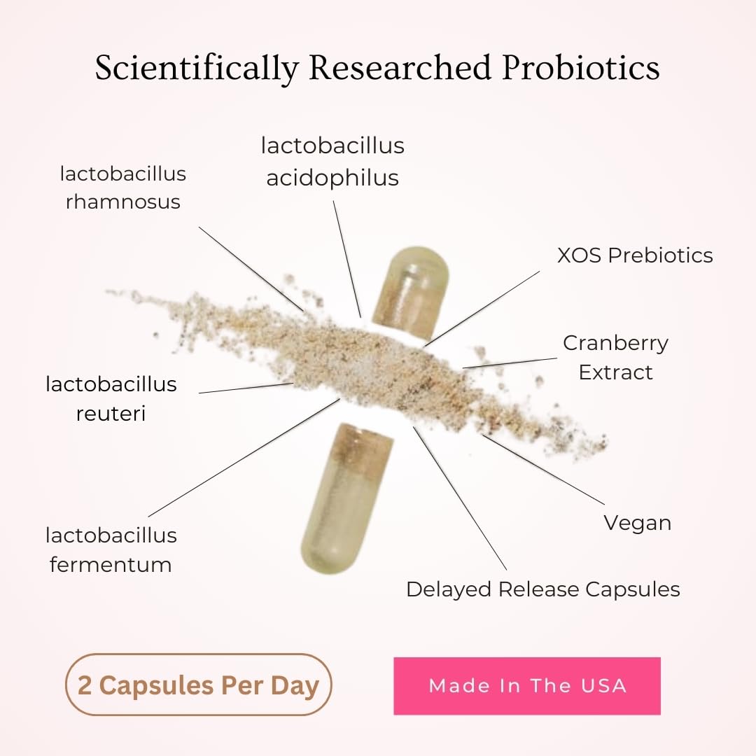 Healthy Babe probiotic capsules closeup for daily wellness support