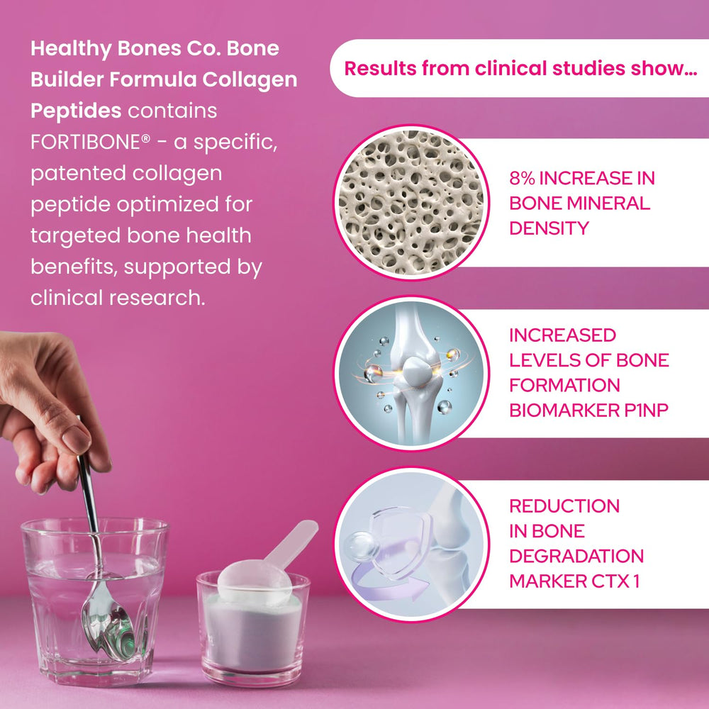 Healthy Bones Co FORTIBONE dissolves into coffee without altering taste.
