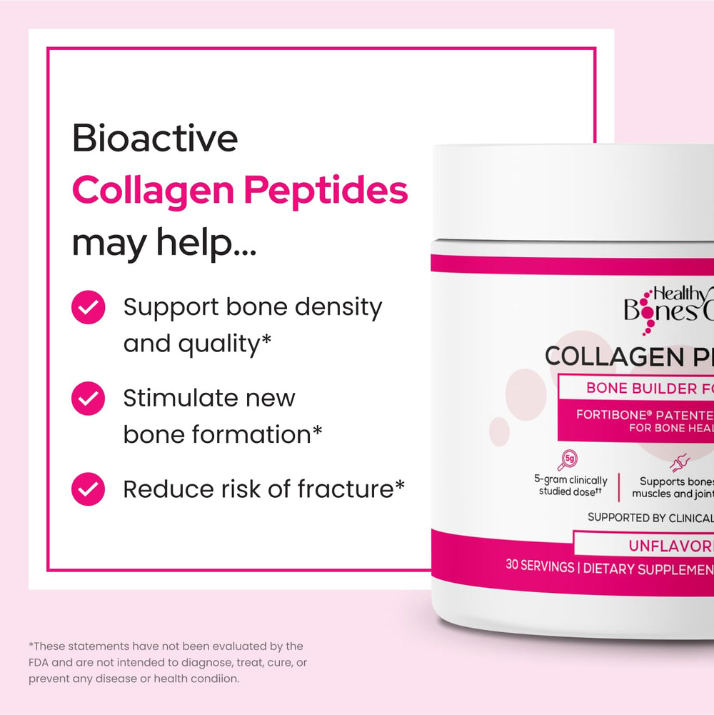 Healthy Bones Co FORTIBONE unflavored collagen dissolves smoothly in drinks.