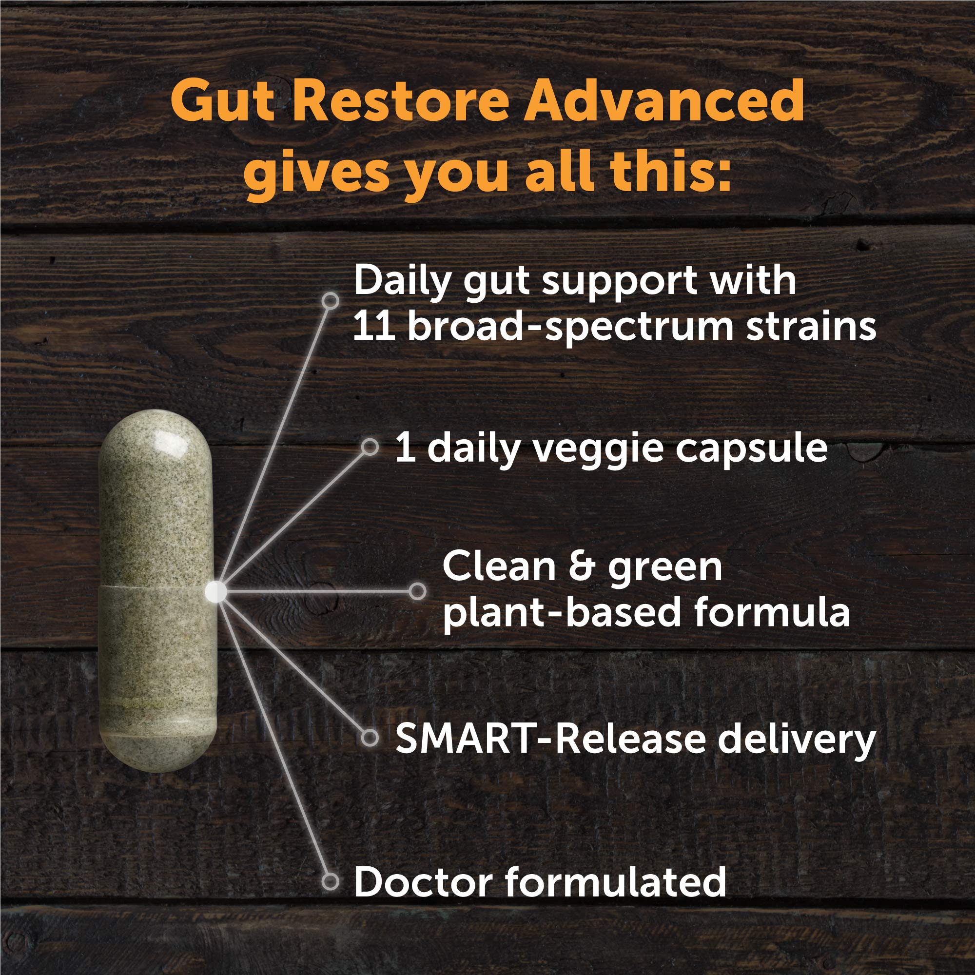 Morning table scene with LifeBiome Gut Restore ready for daily routine.