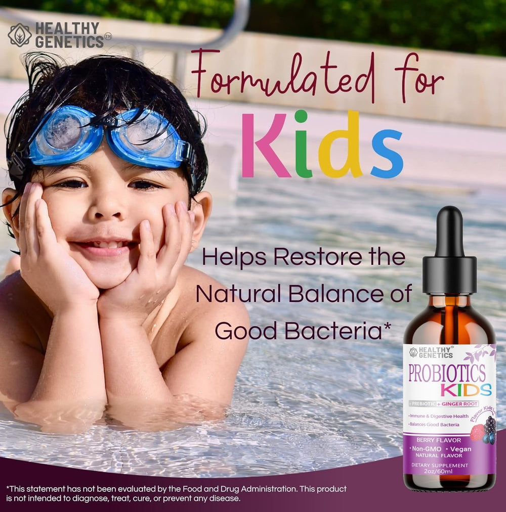 Healthy Genetics amber glass bottle preserves probiotic freshness