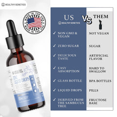 Healthy Genetics Liquid Zinc Drops with kid-friendly flavor for family routines