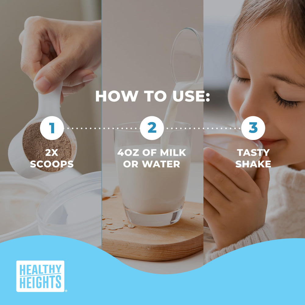 Healthy Heights Grow Daily nutrition facts illustration for informed choices