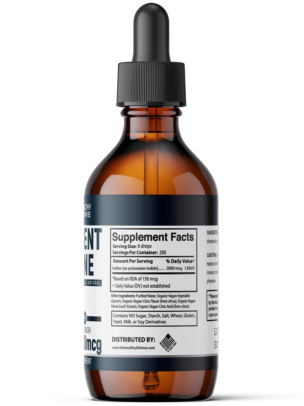 THE HEALTHY LIFE 4 ME Nascent Iodine made in USA badge