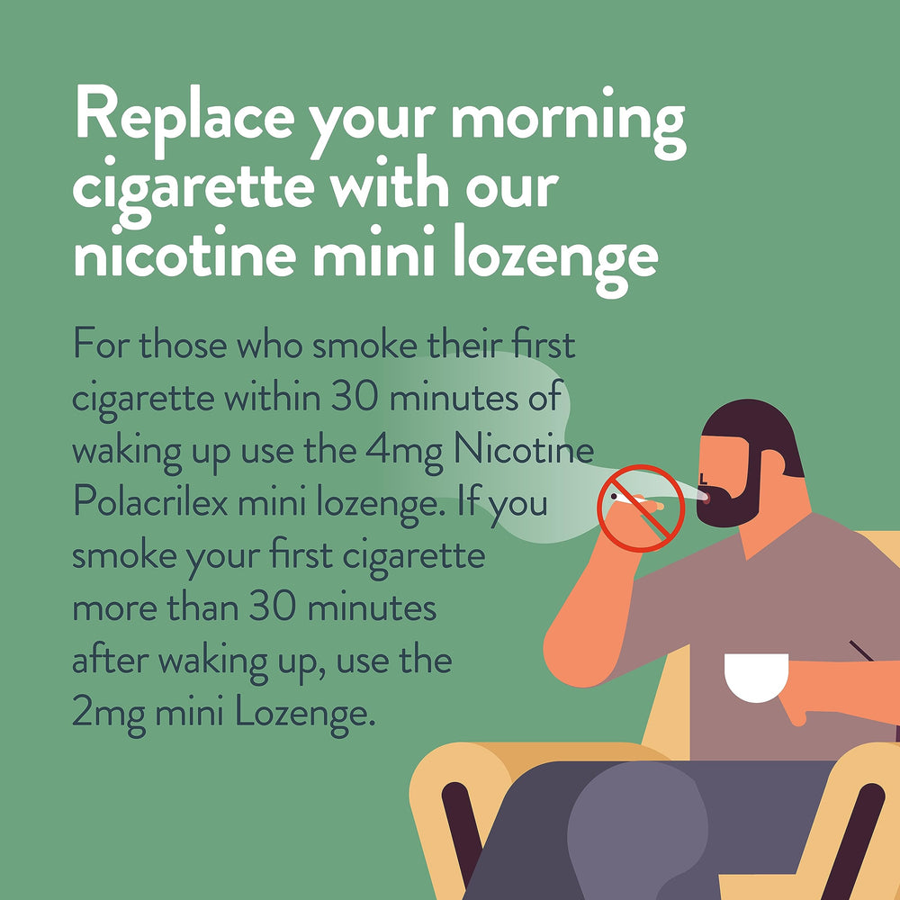 Healthy Living Nicotine Lozenge Mint scene conveys portable quit aid in everyday life.
