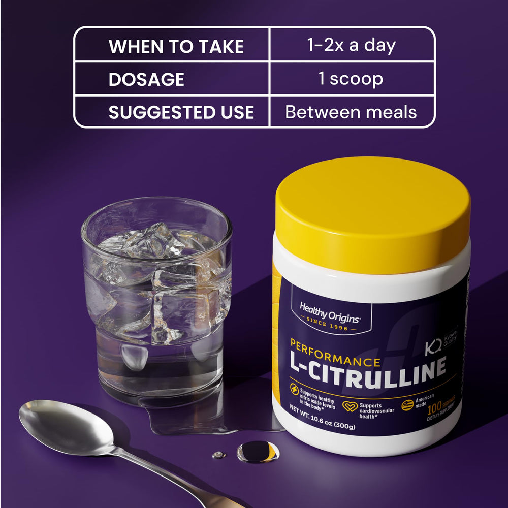 Healthy Origins American-made L-Citrulline reinforces trusted manufacturing standards for athletes.