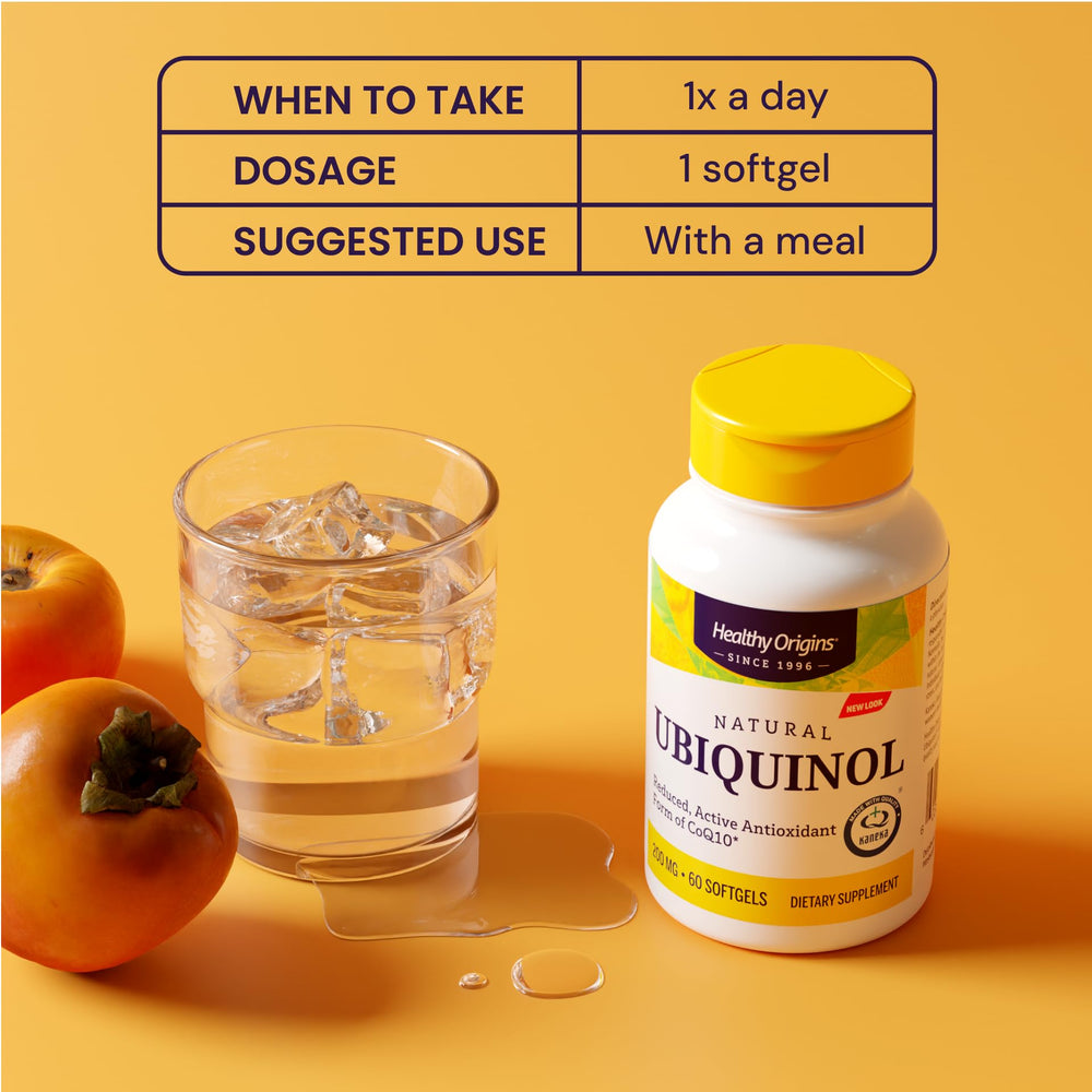 Healthy Origins ubiquinol antioxidant protection for everyday stamina.