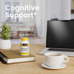 Healthy Origins Cognizin capsules close-up showing plant-based capsules for focus.