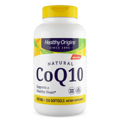 Healthy Origins CoQ10 300 mg bottle front supports cellular energy.