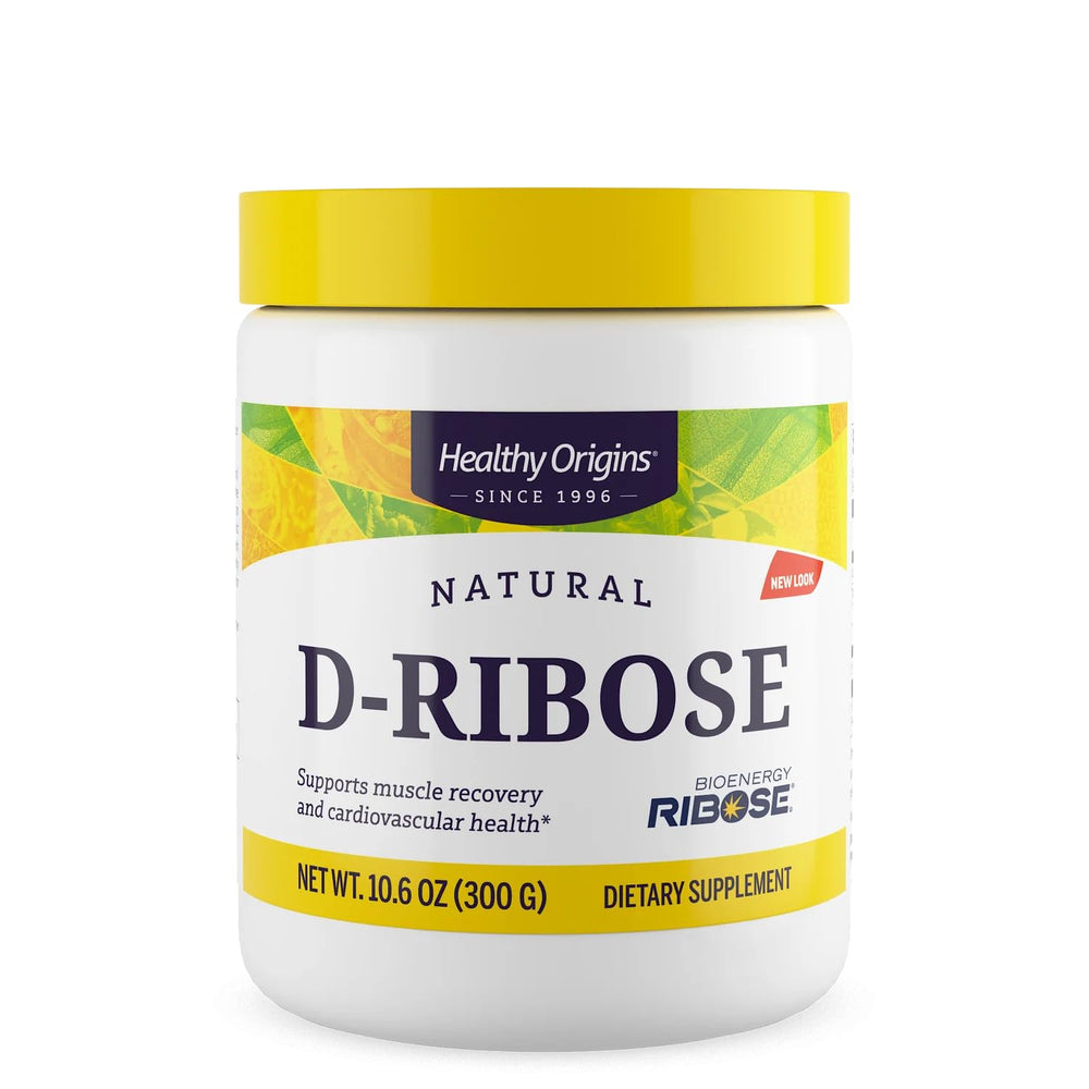 Healthy Origins D-Ribose powder scoop for easy energy dosing.