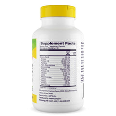 Healthy Origins Digestive Enzymes capsules close-up highlighting non-GMO, gluten free formula