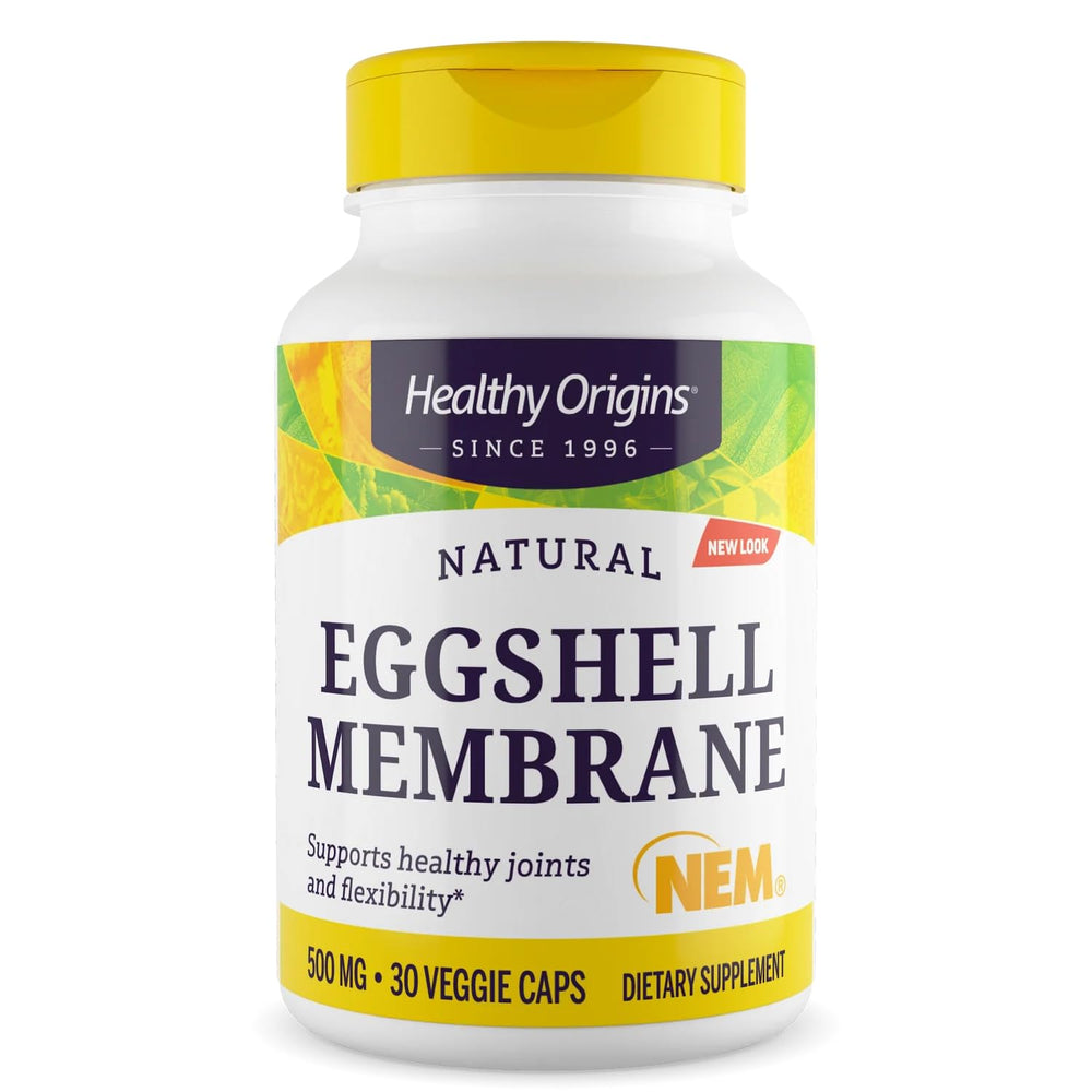 Healthy Origins Eggshell Membrane bottle offering convenient daily joint support.
