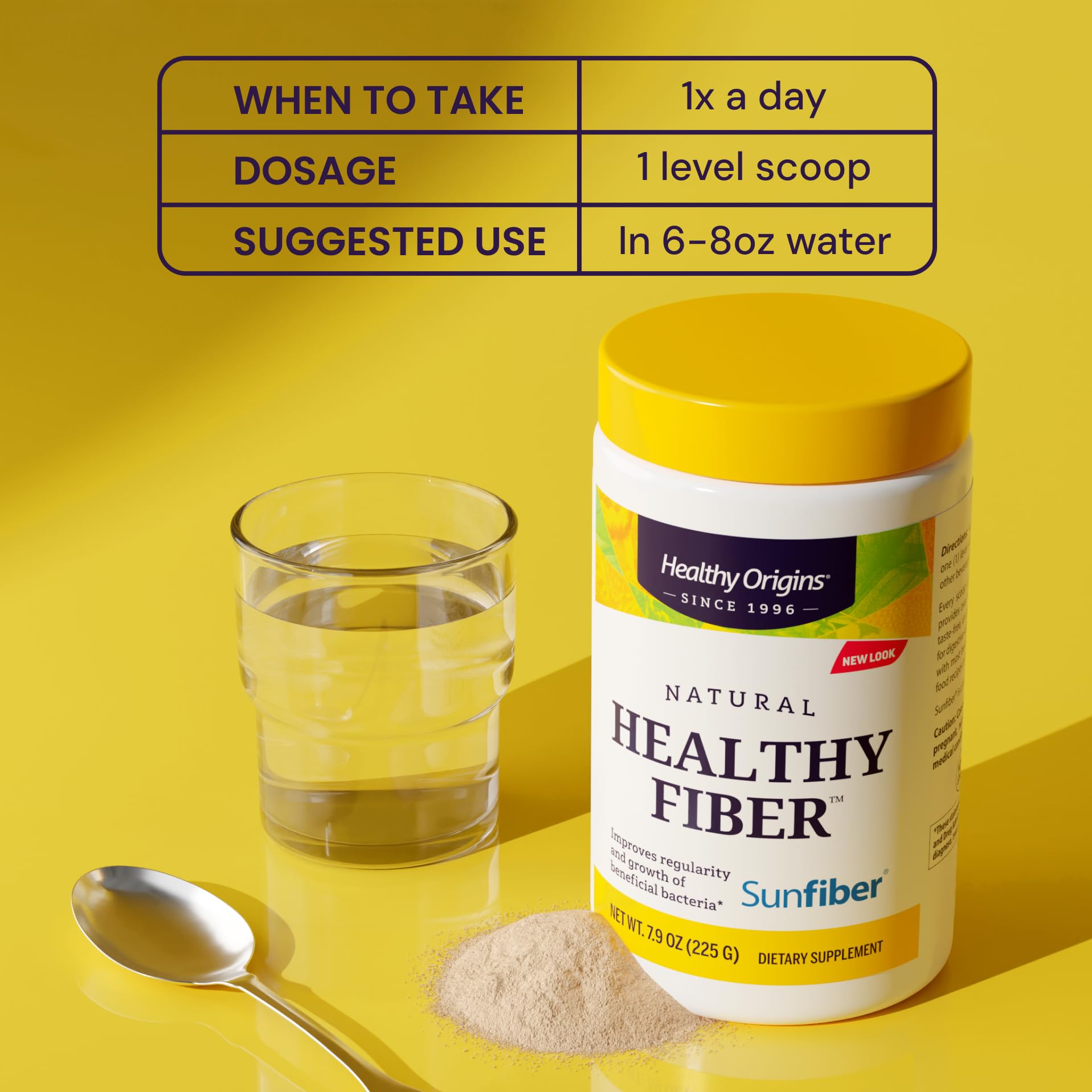 Healthy Origins Healthy Fiber label closeup highlighting clean ingredients