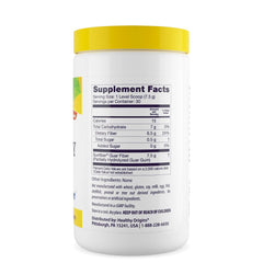 Healthy Origins Healthy Fiber powder dissolving in water with neutral blend