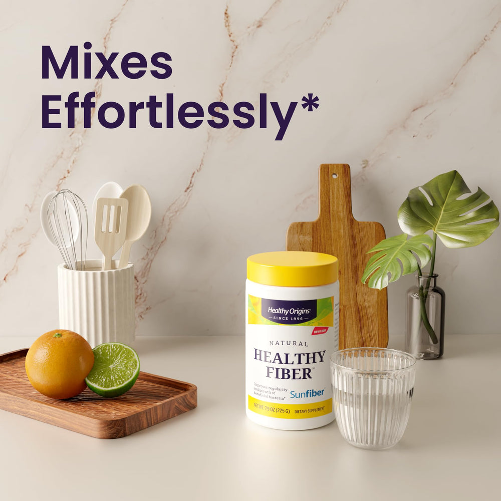 Healthy Origins Healthy Fiber unflavored powder blends into smoothies