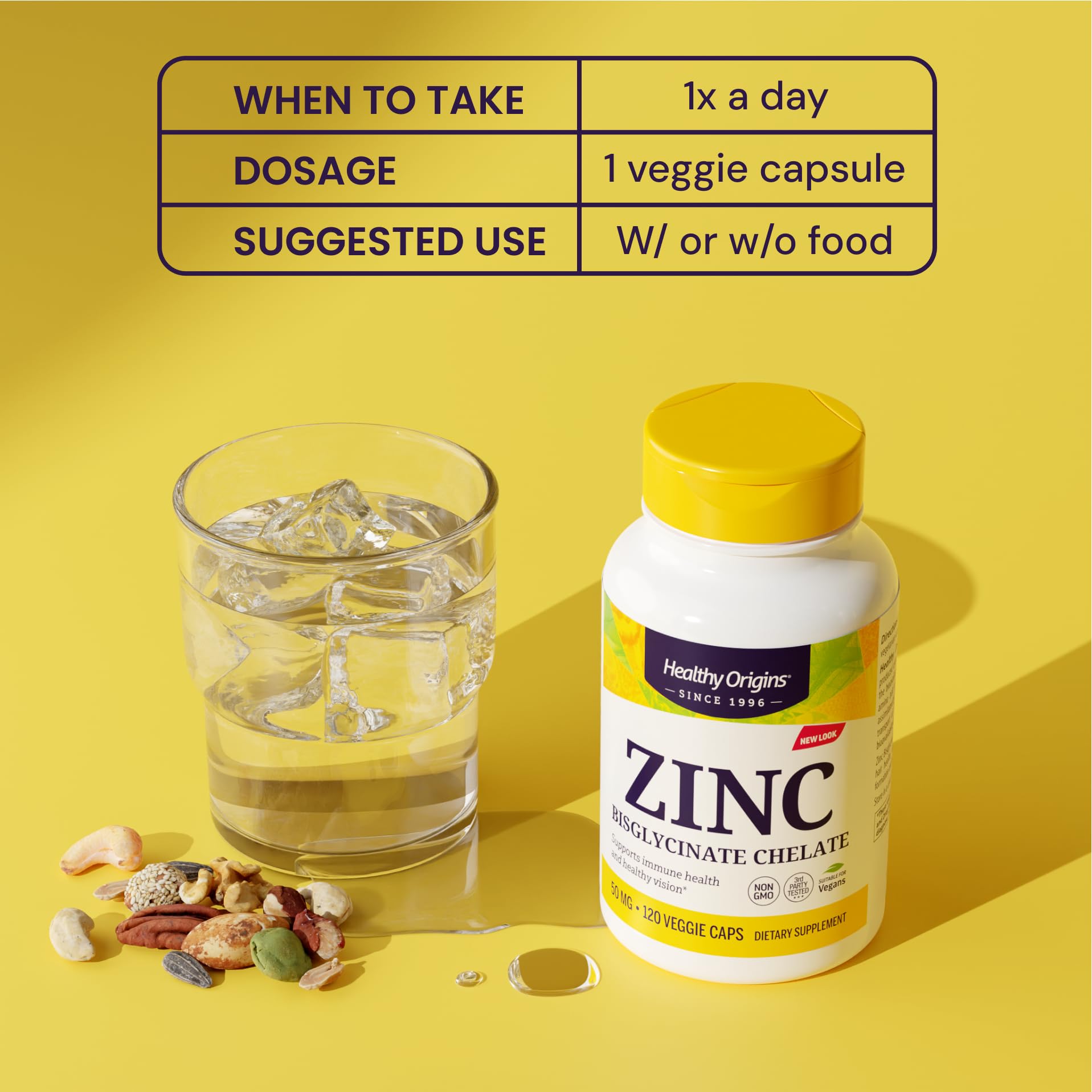 Healthy Origins independent lab-tested packaging with trusted purity.