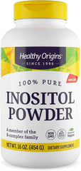 Healthy Origins Inositol Powder front label for daily wellness.