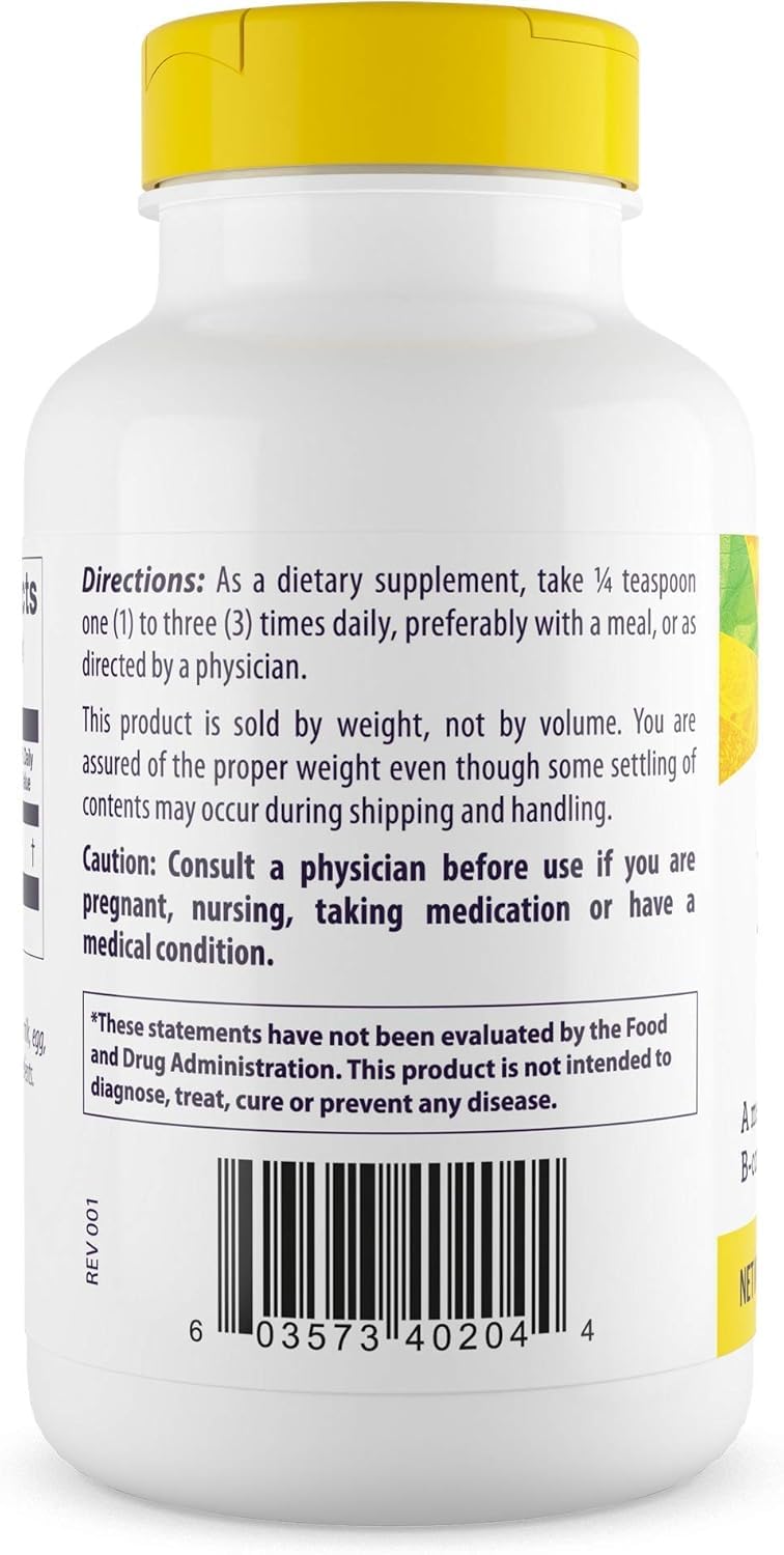 Healthy Origins Inositol Powder label close-up emphasizes B8 role in energy support.