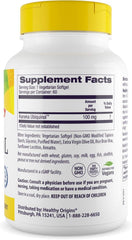 Healthy Origins ubiquinol active-form capsules, Kaneka sourced for antioxidant support.