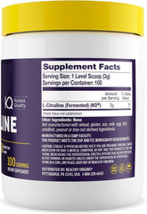 Healthy Origins L-Citrulline powder highlights gluten-free and non-GMO formula.