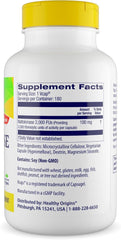 Healthy Origins nattokinase capsules closeup highlighting convenient daily supplement use