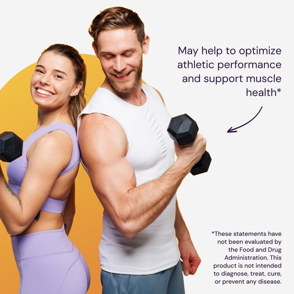 Close-up of Creapure detail on Healthy Origins Creatine packaging.