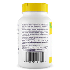 Tocomin SupraBio bottle label with red palm oil origin and gluten-free details