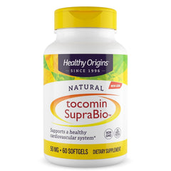 Softgels in hand showing convenient daily supplementation with Healthy Origins Tocomin SupraBio