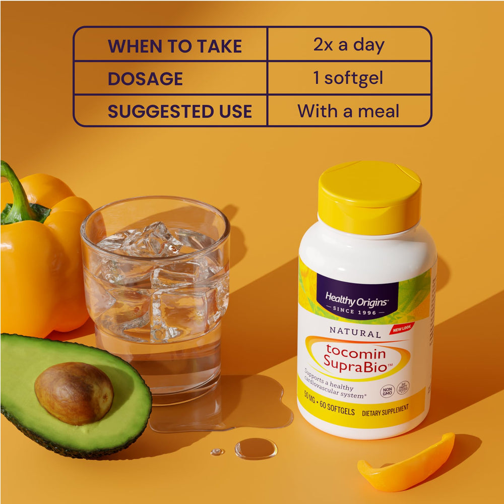 Healthy Origins Tocomin SupraBio ingredients from red palm oil rich in tocotrienols