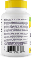 Healthy Origins Ubiquinol softgels closeup highlighting easy daily use.