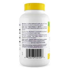 Healthy Origins Vitamin E 1000 IU label highlights natural mixed tocopherols