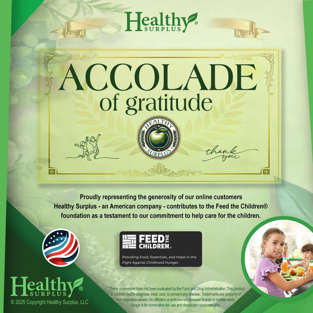 Healthy Surplus Vital Volumes Tips Card included for practical tips.