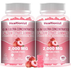 Healtionist 2-Pack calcium citrate bottle for convenient daily bone support