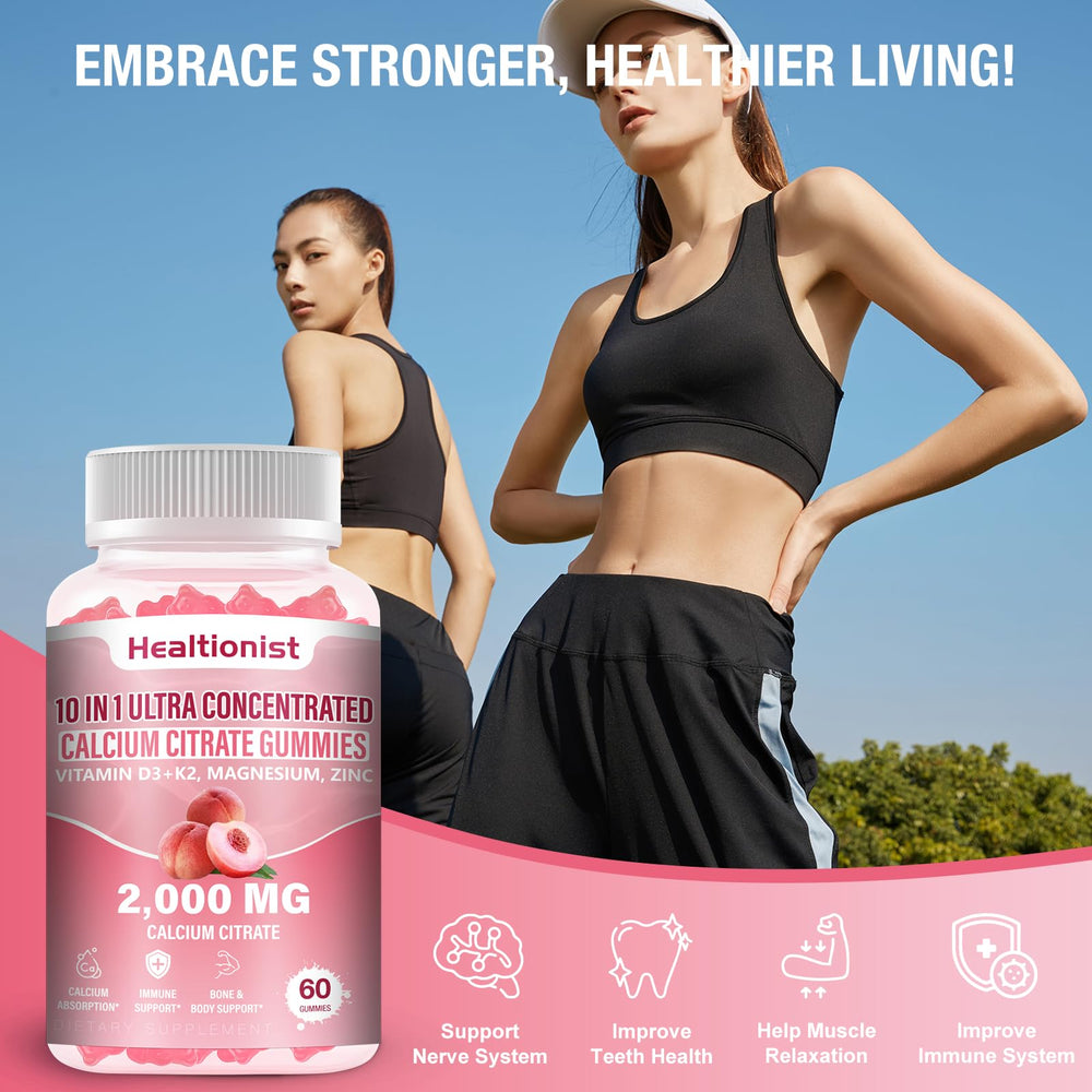 Healtionist 2-Pack gummies in morning routine supporting daily wellness
