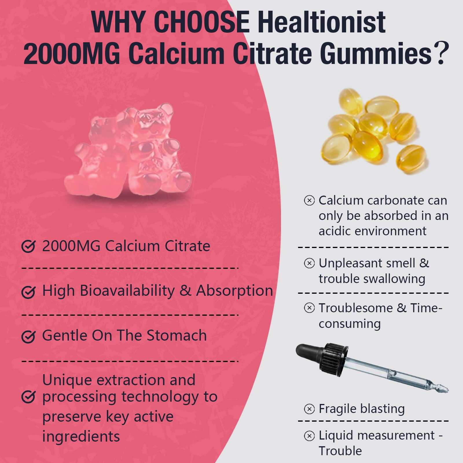 Healtionist 2-Pack pectin gummies no sugar spike