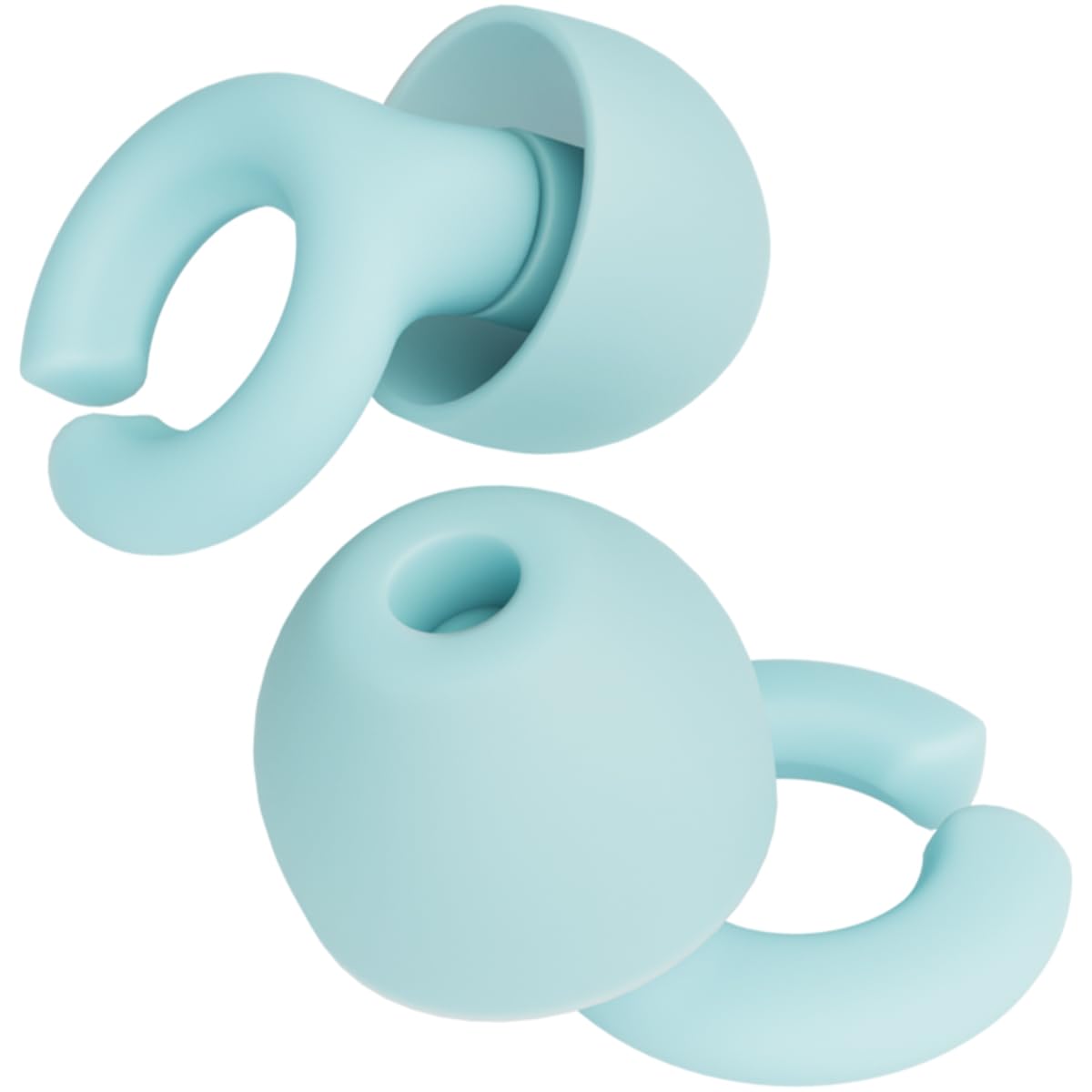HEAR HUSH HOOPS ear plugs teal pair for sleep comfort and quiet moments