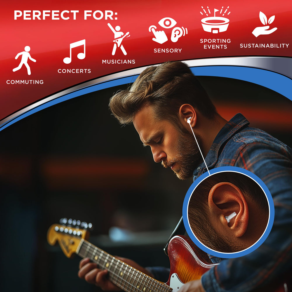 Hearos High Fidelity Ear Plugs in use during concerts reveal clearer vocals at comfortable levels.