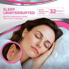 Hearos 32dB NRR ear plugs provide strong noise reduction for focus.