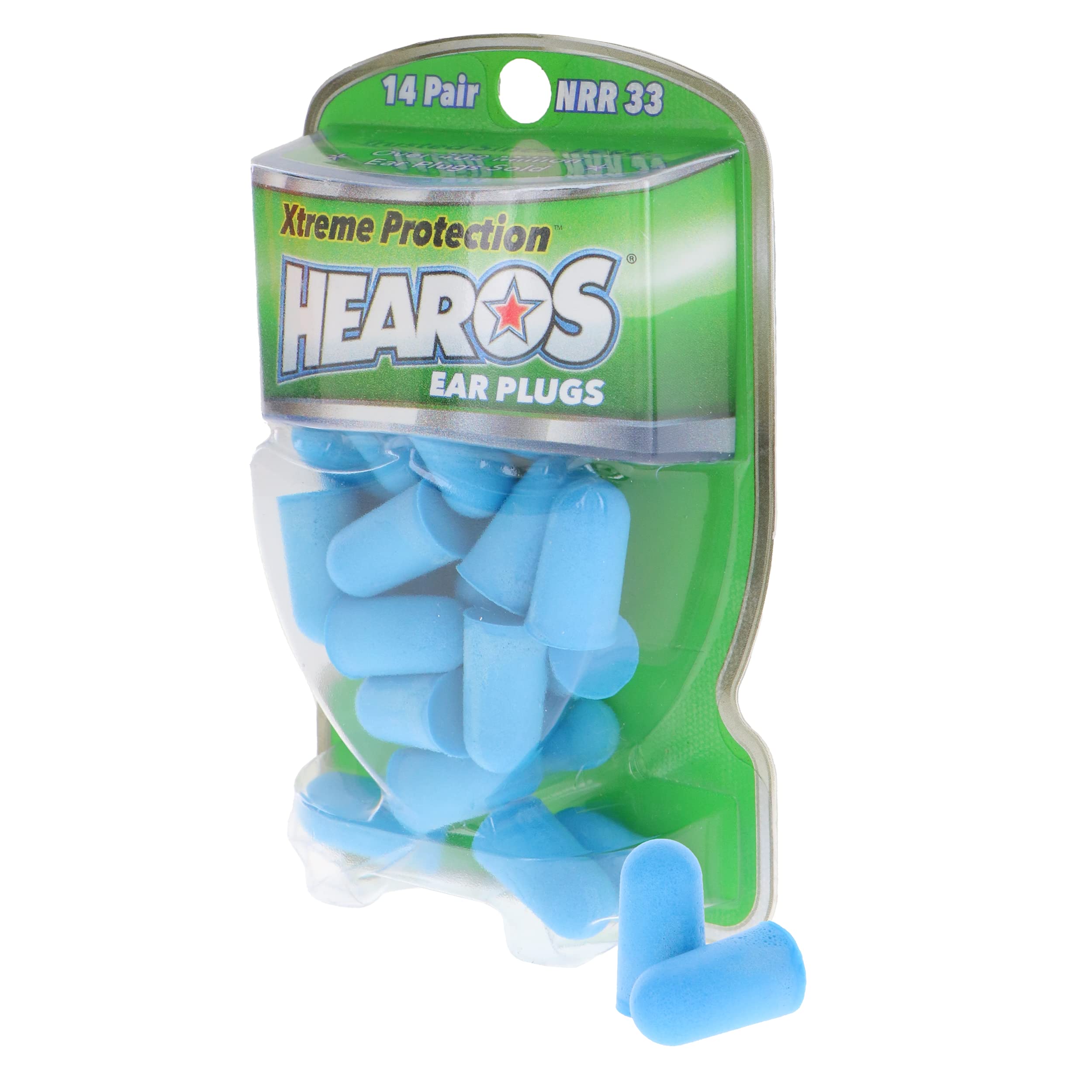 Hearos Xtreme ear plugs pack for high-noise protection with comfortable fit.