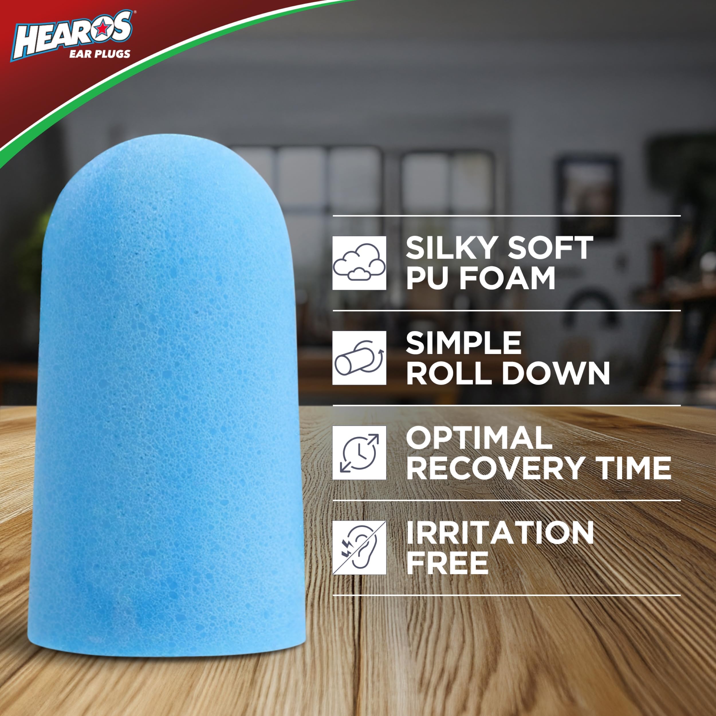 Hearos Xtreme foam earplugs concert use illustrate protection during loud events.