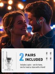 Hearprotek 23dB filters reduce loud noise while preserving speech clarity